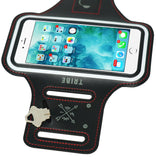 TRIBE Water Resistant Cell Phone Armband Case for iPhone X, Xs, 8, 7, 6, 6S Samsung Galaxy S9, S8, S7, S6, A8 with Adjustable Elastic Band & Key Holder for Running, Walking, Hiking