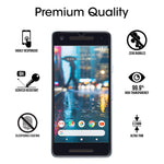 amFilm Glass Screen Protector for Google Pixel 2, Tempered Glass, Dot Matrix, High Sensitivity