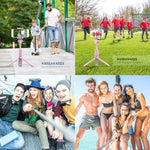 Selfie Stick Tripod with Remote Bluetooth - VANZAVANZU New Best Selfie Stick Monopod Tripod for iPhone X 6s 7 8 Plus Samsung s7 Edge, Podcast, Live Broadcasting, Facetime (Pink)