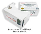 Funsparks Google Cardboard Laminated - 3D VR Virtual Reality DIY Headset For 3D Movies and Games For Android and Apple Up To 6 Inch Screen