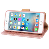 Arae Wallet case for iPhone 6s Plus/iPhone 6 Plus [Kickstand Feature] PU Leather with ID&Credit Card Pockets for iPhone 6 Plus / 6S Plus 5.5" (not for 6/6s) (Rosegold)