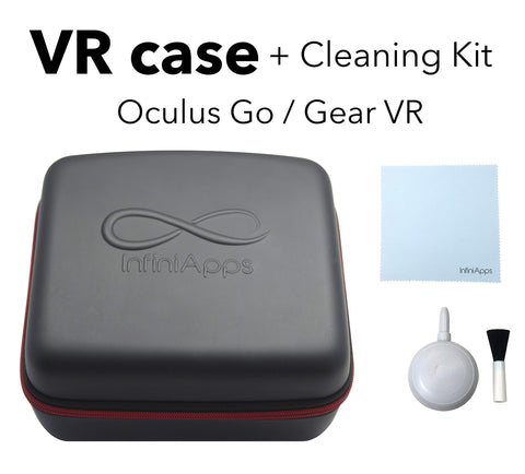 Oculus GO and Samsung Gear VR Life Case Semi-Hard Compact Travel Storage Carrying Case Cover Bag by InfiniApps: Compatible with ALL generations of Gear VR