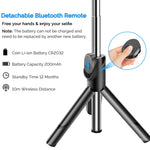 Selfie Stick Tripod, MZTDYTL Bluetooth Extendable Selfie Stick with Wireless Remote Shutter and Integrated Tripod Stand Selfie Stick for iPhone XS/X/iPhone 8/8 Plus/iPhone 7/7 Plus, Galaxy S9/S8, More