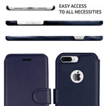 iPhone 8 Plus Wallet Case, Durable and Slim, Lightweight with Classic Design & Ultra-Strong Magnetic Closure, Faux Leather, Desert Sky, Apple 8 Plus