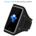 LOVPHONE iPhone 7/8 Plus Armband Sport Running Exercise Gym Sportband Case for Apple iPhone 8 Plus/iPhone 7 Plus/iPhone 6 Plus/6s Plus, with Key Holder & Card Slot, Water Resistant (Gray)