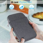 MoKo 6 Inch Kindle Sleeve Case Fits for All-New Kindle 10th Generation 2019/Kindle Paperwhite 2018, Nylon Cover Pouch Bag for Kindle Voyage/Kindle (8th Gen, 2016)/Kindle Oasis 6" E-Reader, Dark Gray
