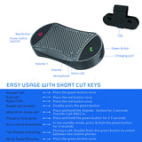 Besign BK02 Bluetooth 5.0 in-car Speakerphone, Wireless Car Kit for Hands-Free Talking & Music Streaming, Connect Two Phones, Auto On Off