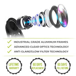 Phone Camera Lens Kit - 5 in 1 Universal Set for iPhone, Samsung, Smartphones and Tablets - 2X Zoom Telephoto, 198 Fisheye, 0.63X Wide Angle, 15X Macro, CPL Filter Lens for Cell Phones
