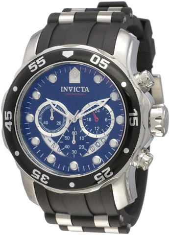 Invicta Men's 6977 Pro Diver Collection Chronograph Black Dial Black Polyurethane Watch