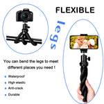 Phone Tripod，Flexible Phone Tripod and Phone Stand with Wireless Remote Shutter,Compatible with iPhone Xs Max Xr 8 7 6 6s Plus, Android, Samsung Galaxy S10 S9,Gopro and More