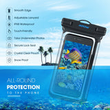 Mpow 160 Waterproof Case, IPX8 Waterproof Phone Pouch Full Transparency Universal Dry Bag for iPhone Xs Max XR XS X 8 7 6S Plus, Galaxy S9/S9 +/S8/S8 +/Note 8 6, Google Pixel 3 HTC up to 6.5"