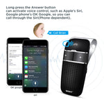 SOAIY S-32 Voice Command Hands-Free Bluetooth in-car Speakerphone, Wireless Bluetooth Car Kit for Safely Driving with Shake Power On Function