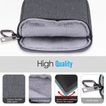 MoKo 6 Inch Kindle Sleeve Case Fits for All-New Kindle 10th Generation 2019/Kindle Paperwhite 2018, Nylon Cover Pouch Bag for Kindle Voyage/Kindle (8th Gen, 2016)/Kindle Oasis 6" E-Reader, Dark Gray