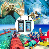 Universal Waterproof Case - Ansot IPX8 Waterproof Phone Pouch - Cellphone Dry Bag for iPhone X/8/ 8plus/7/7plus/6s/6/6s Plus Samsung Galaxy s8/s7 Google Pixel 2 HTC LG Sony Moto up to 7.0" - 2 Pack