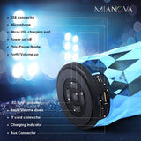 LED Bluetooth Speaker,Night Light Changing Wireless Speaker,MIANOVA Portable Wireless Bluetooth Speaker 6 Color LED Themes,Handsfree/Phone/PC/MicroSD/USB Disk/AUX-in/TWS Supported