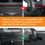 Car Phone Holder, Veckle CD Slot Magnetic Phone Car Mount Holder Strong Magnet Phone Holder for Car Universal Cradle for Smartphone iPhone 8 7 6S 6 Plus X Samsung Galaxy S8 S7 Edge Note 8 5 GPS, Black