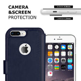 iPhone 8 Plus Wallet Case, Durable and Slim, Lightweight with Classic Design & Ultra-Strong Magnetic Closure, Faux Leather, Desert Sky, Apple 8 Plus