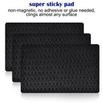 3 Pcs Car Dashboard Pads Non-slip 11" x 7", AIFUDA Anti-Slip Ripple Sticky Dash Grip Mat for Coin Phone Key Sunglasses - Black