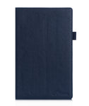 Fire HD 10 Case, Amazon Fire HD 10 2015 Case, rooCASE Dual View Leather PU Folio Slim Fit Lightweight Folding Stand Cover Auto Wake/Sleep, Navy