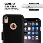 LUPA iPhone XR Wallet case, Durable and Slim, Lightweight with Classic Design & Ultra-Strong Magnetic Closure, Faux Leather, Black, for Apple XR.