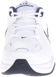 Nike Men's Air Monarch IV Cross Trainer, White/Metallic Silver/Midnight Navy, 10.0 Regular US