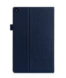Fire HD 10 Case, Amazon Fire HD 10 2015 Case, rooCASE Dual View Leather PU Folio Slim Fit Lightweight Folding Stand Cover Auto Wake/Sleep, Navy