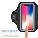 LOVPHONE iPhone X/XS Armband Sport Running Exercise Gym Sportband Case for iPhone X/iPhone Xs/Galaxy S10e 5.8 Inch,with Key Holder & Card Slot,Water Resistant and Sweat-Proof(Gray)