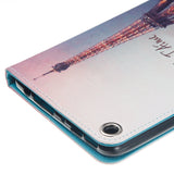Paris Tower Folio Case for Fire 7 2015 - Slim Fit Premium Painting Leather Standing Protective Cover Case for Amazon Kindle Fire 7 Tablet (will only fit Fire 7" Display 5th Generation - 2015 release)