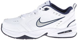 Nike Men's Air Monarch IV Cross Trainer, White/Metallic Silver/Midnight Navy, 10.0 Regular US