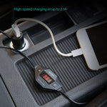 AUKEY FM Transmitter, Radio Adapter Car Kit with USB Car Charger, Compatible with iPhone 6 / 6 Plus / 6S / 6S Plus / Galaxy S8 / S8 Plus / S7 / S7 Edge