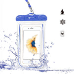 F-color Waterproof Case, 4 Pack Transparent PVC Waterproof Phone Pouch Dry Bag for Swimming, Boating, Fishing, Skiing, Rafting, Protect iPhone X 8 7 6S Plus SE, Galaxy S6 S7, LG G5 and More