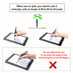 Electronic Screen Touch Stylus, Skoloo 14 Pack 2 in 1 Slim Long Click Ink Stylus Ballpoint Pen for Universal Android Touch Screen Tablet Smartphone, Google Nexus, Samsung Galaxy, HTC, Multi-Colored