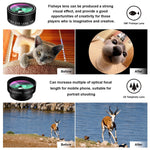 Phone Camera Lens,TODI 9 in 1 Wide Angle Lens,Macro Lens,Fisheye Lens,Telephoto Lens,CPL Lens, Kaleidoscope and Starburst Lens Compatible iPhone,Samsung, Most Andriod Phones
