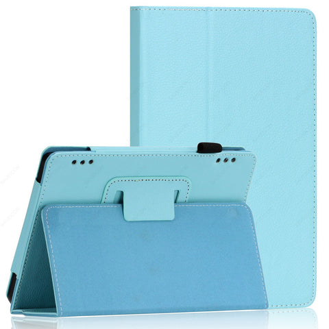 for Fire HD 7 Case (2014 Oct Release) SAWE Case Slim Fit Leather Standing Protective Case Cover with Auto Sleep/Wake Feature (Will only fit Fire HD 7 4th Generation 2014 Model), (Baby Blue)