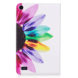 Case for Fire 7 2015, Newshine [Kickstand] Slim Fit Flip Cover with [Card Slots & Cash Holder] Protective Case for Amazon Kindle Fire 7" Display 5th Generation 2015 Release, Flower