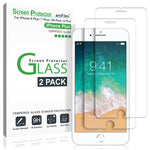 iPhone 8 Plus, 7 Plus, 6S Plus, 6 Plus Screen Protector, amFilm Tempered Glass Screen Protector for Apple iPhone 8 Plus, 7 Plus, iPhone 6S Plus, 6 Plus [5.5"inch] 2017, 2016, 2015 (2-Pack)