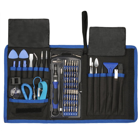 80 in 1 Precision Screwdriver Set,Magnetic Screwdriver Bit Kit,Professional Electronics Repair Tool Kit with Flexible Shaft,Portable Bag for PS4/Laptop/iPhone8/Computer/Phone/Xbox/Tablets/Camera/Watch