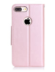 ProCase iPhone 8 Plus / 7 Plus Wallet Case, Flip Fold Card Case Stylish Slim Stand Cover with Wallet Case for Apple iPhone 8 Plus/iPhone 7 Plus -Pink