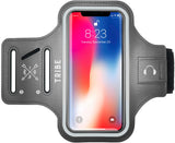 TRIBE Water Resistant Cell Phone Armband Case for iPhone X, Xs, 8, 7, 6, 6S Samsung Galaxy S9, S8, S7, S6, A8 with Adjustable Elastic Band & Key Holder for Running, Walking, Hiking
