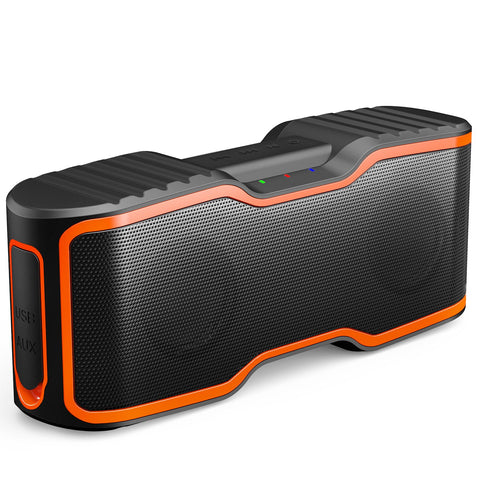 AOMAIS Sport II Portable Wireless Bluetooth Speakers Waterproof IPX7, 15H Playtime, 20W Bass Sound, Stereo Pairing, Durable Design Backyard, Outdoors, Travel, Pool, Home Party (Orange)