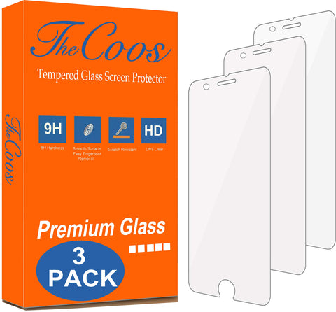 [3-Pack] TheCoos Tempered Glass Screen Protector Apple iPhone 8 & iPhone 7