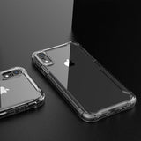 iPhone XR Case, Soft Shockproof Case Heavy Duty Protective Cover Shock Absorption Case,Reinforced Corners TPU Bumper Hard PC Back Cover for iPhone XR 6.1 inch (Crystal Clear)