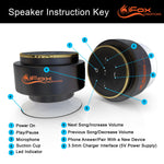 iFox iF012 Bluetooth Shower Speaker - Certified Waterproof - Wireless It Pairs Easily To All Your Bluetooth Devices - Phones, Tablets, Computer, Radio