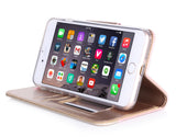 ProCase iPhone 8 Plus / 7 Plus Wallet Case, Flip Fold Card Case Stylish Slim Stand Cover with Wallet Case for Apple iPhone 8 Plus/iPhone 7 Plus -Pink