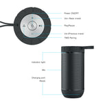 COMISO Waterproof Bluetooth Speakers Outdoor Wireless Portable Speaker with 20 Hours Playtime Superior Sound for Camping, Beach, Sports, Pool Party, Shower (Dark Grey)