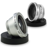 Universal 3 in 1 Camera Lens Kit for Smart phones (including iPhone, Samsung Galaxy, HTC, Motorola and More), Tablets, iPad, and Laptops includes One Fish Eye Lens / One 2 in 1 Macro Lens and Wide Angle Lens / One Universal Clip / One Microfiber Carrying