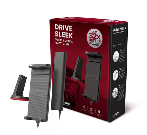weBoost Drive Sleek Cell Phone Signal Booster Cradle Mount Holder for Car, Truck and RV Use - Enhance Your Signal up to 32x. For Single Device