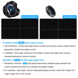 Phone Camera Lens,TODI 4K HD 2 in 1 120° Wide Angle Lens, 20X Macro Lens,Clip-On Phone Lens Compatible iPhone,Samsung, Most Andriod Phones No Distortion