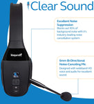 VXI BlueParrott B450-XT Noise Canceling Bluetooth Headset Bundle with USB Charging Cable, Blucoil Micro USB Car Charger, USB Wall Adapter and 5-Pack of Reusable Cable Ties