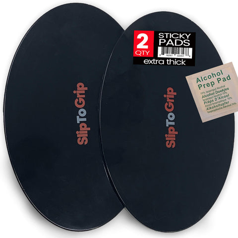 SlipToGrip Premium Cell Pads Twin Pack - Two Universal Cell Pads and Alcohol Pad. Sticky Anti-Slip Gel Pads - Holds Cell Phones, Sunglasses, Coins, Golf Cart, Boating, Speakers.